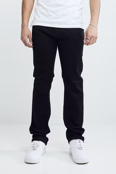 CLEAN STRAIGHT FIT - JET BLACK