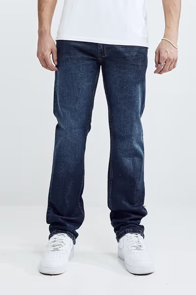 CLEAN STRAIGHT FIT - DARK BLUE