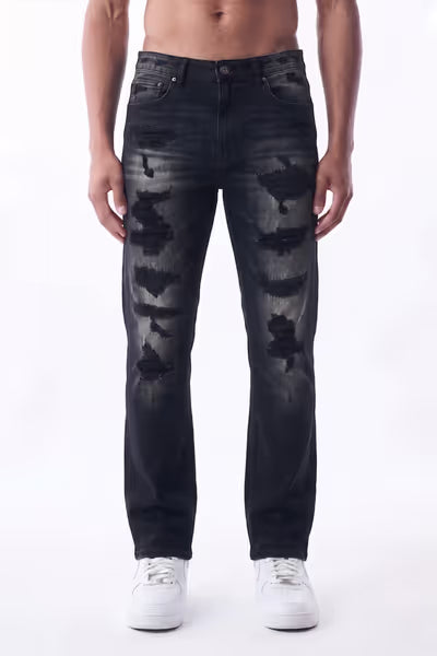 NEW SLIM STRAIGHT - BLACK