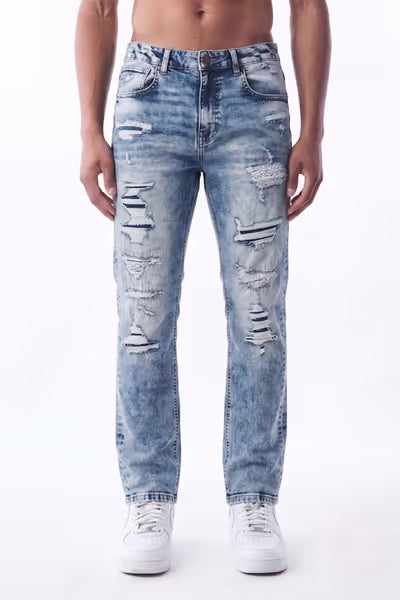 NEW SLIM STRAIGHT - SMOKE BLUE