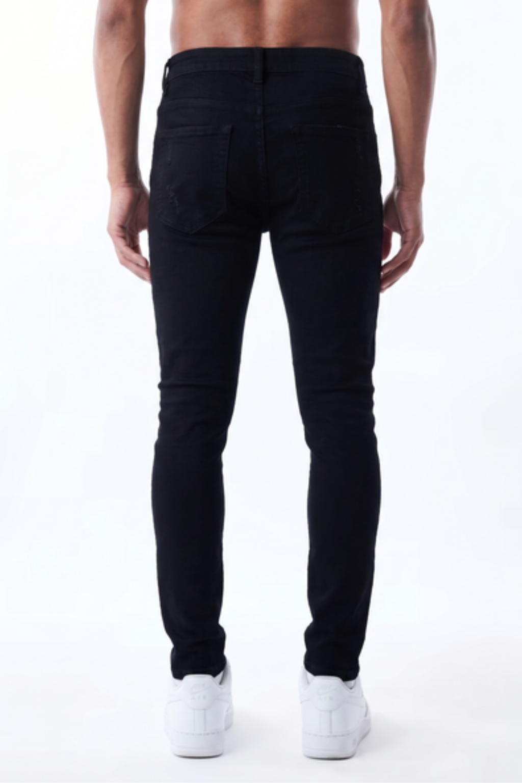 SLIM STRAIGHT JEAN - JET BLACK
