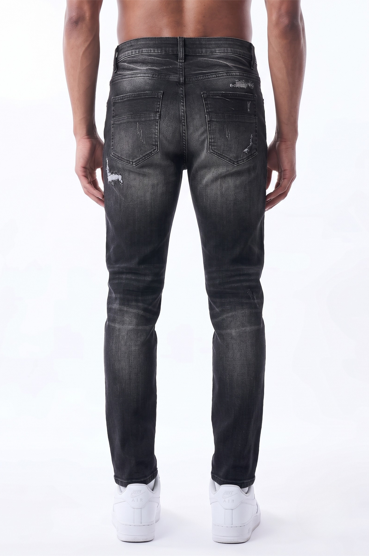 NEW SLIM STRAIGHT - ASH BLACK
