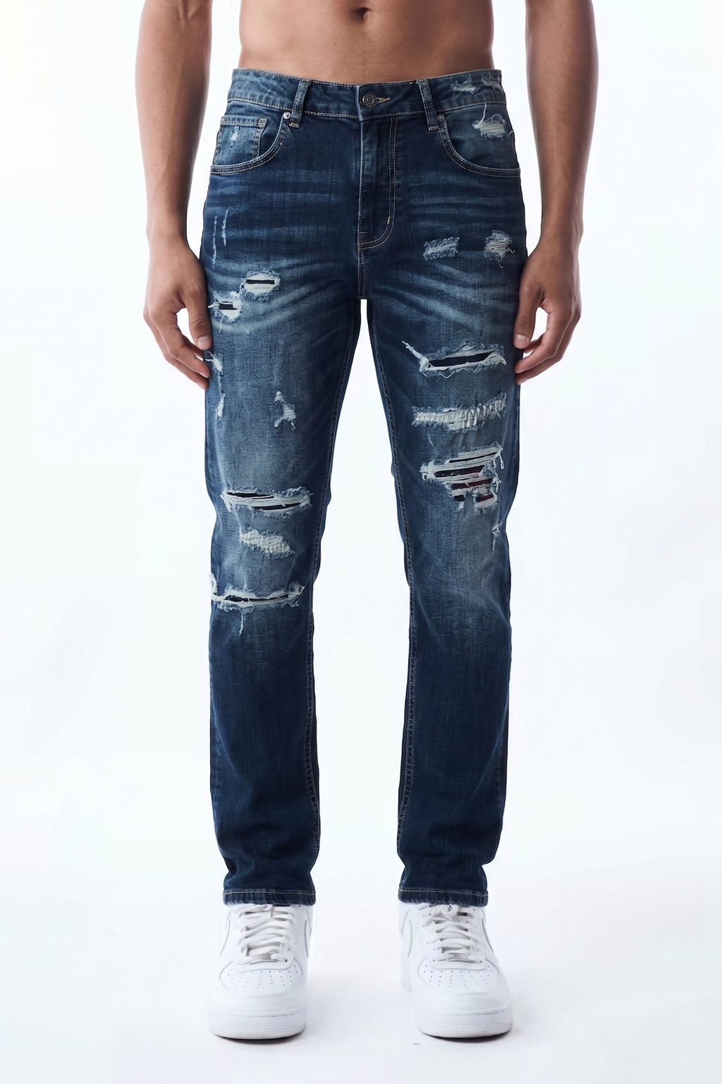 SLIM STRAIGHT JEAN - DARK INDIGO