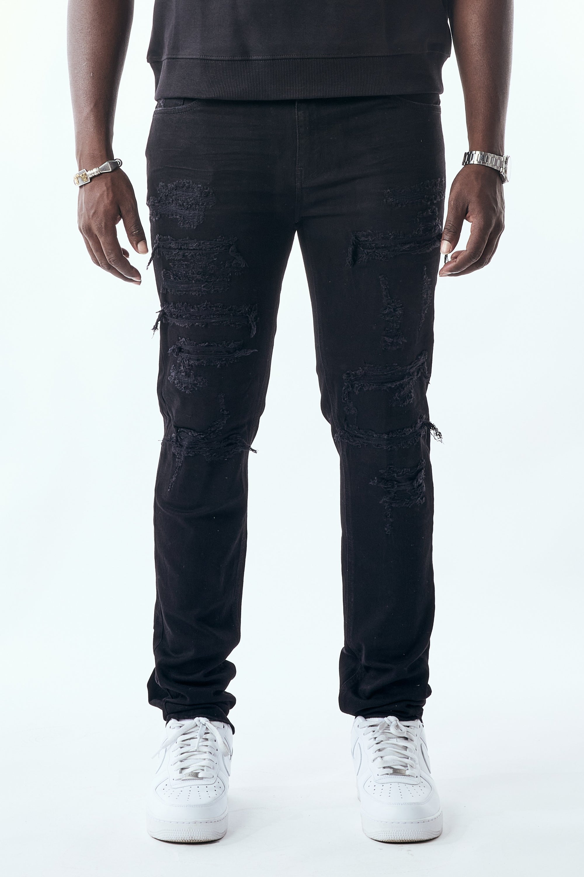 STACKED FIT - JET BLACK