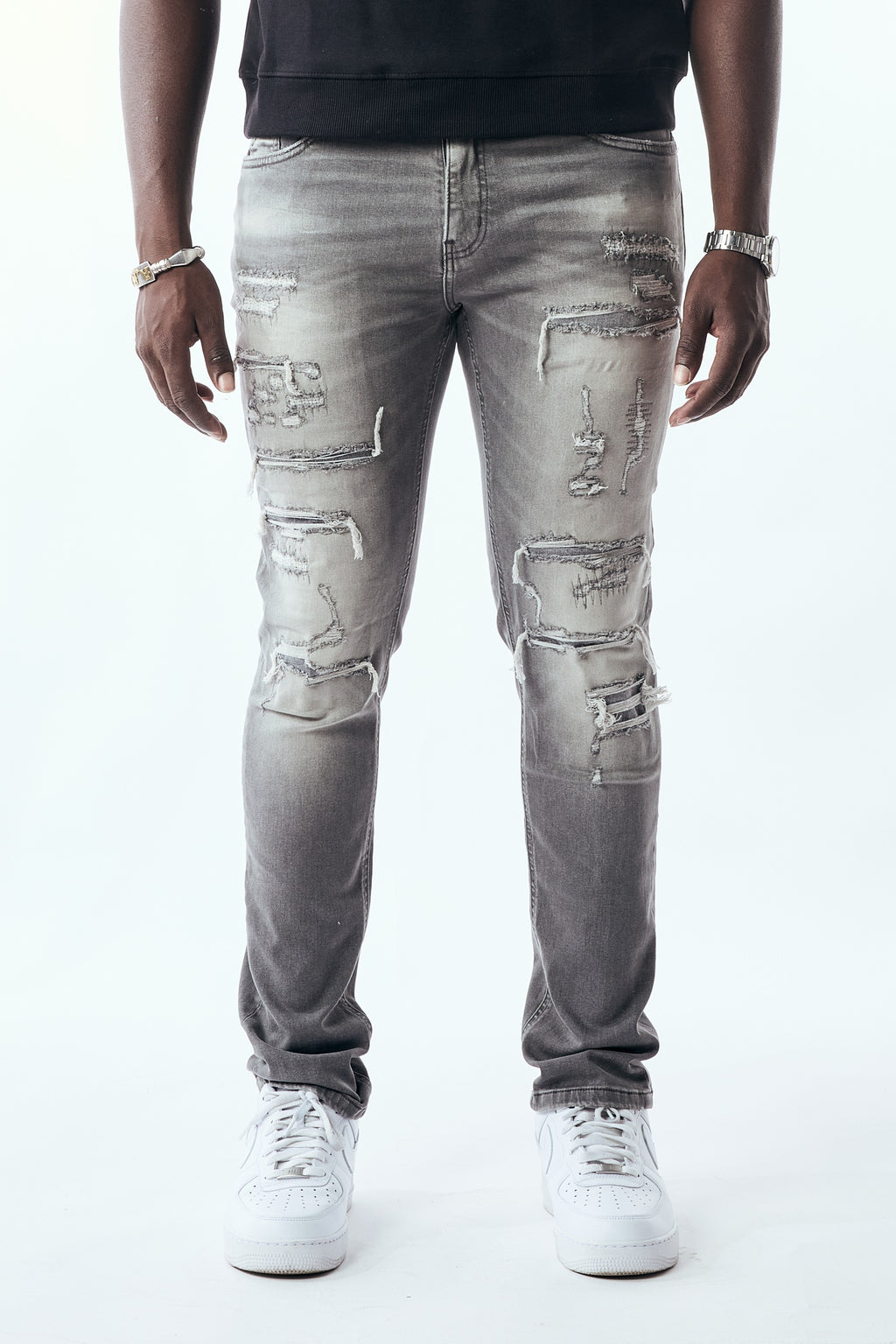 STACKED FIT - LIGHT GREY