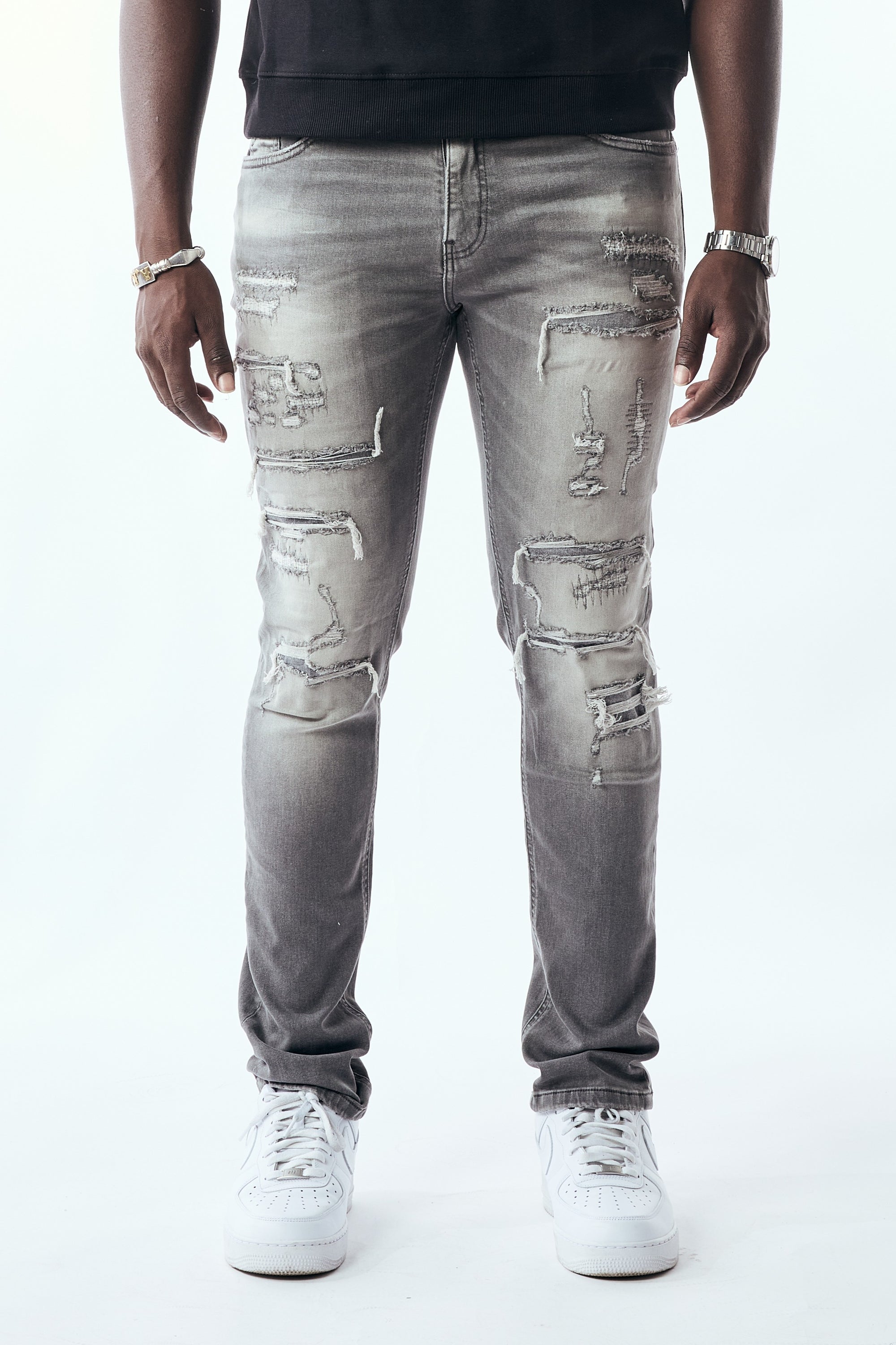 STACKED FIT - LIGHT GREY