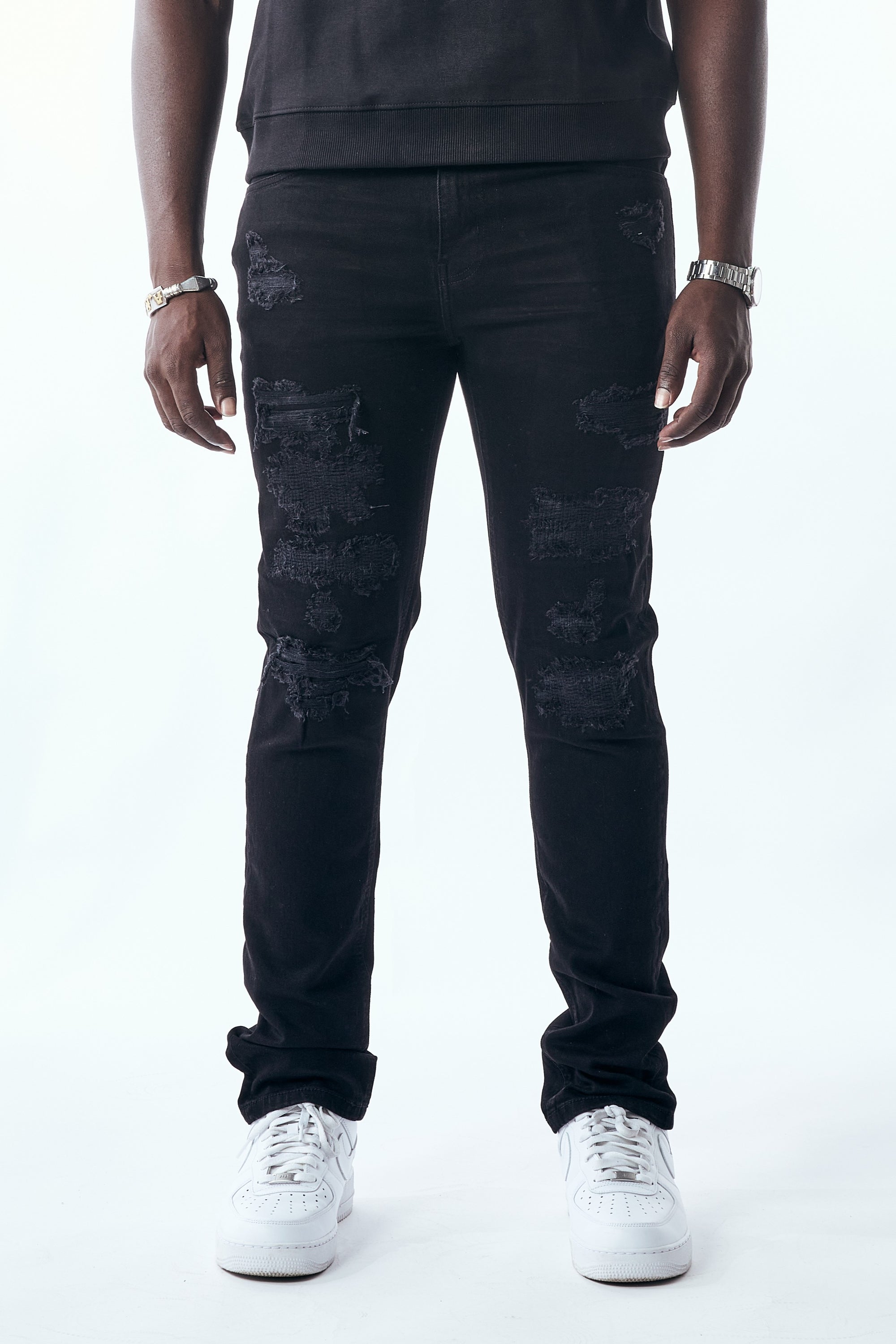 STACKED FIT - JET BLACK