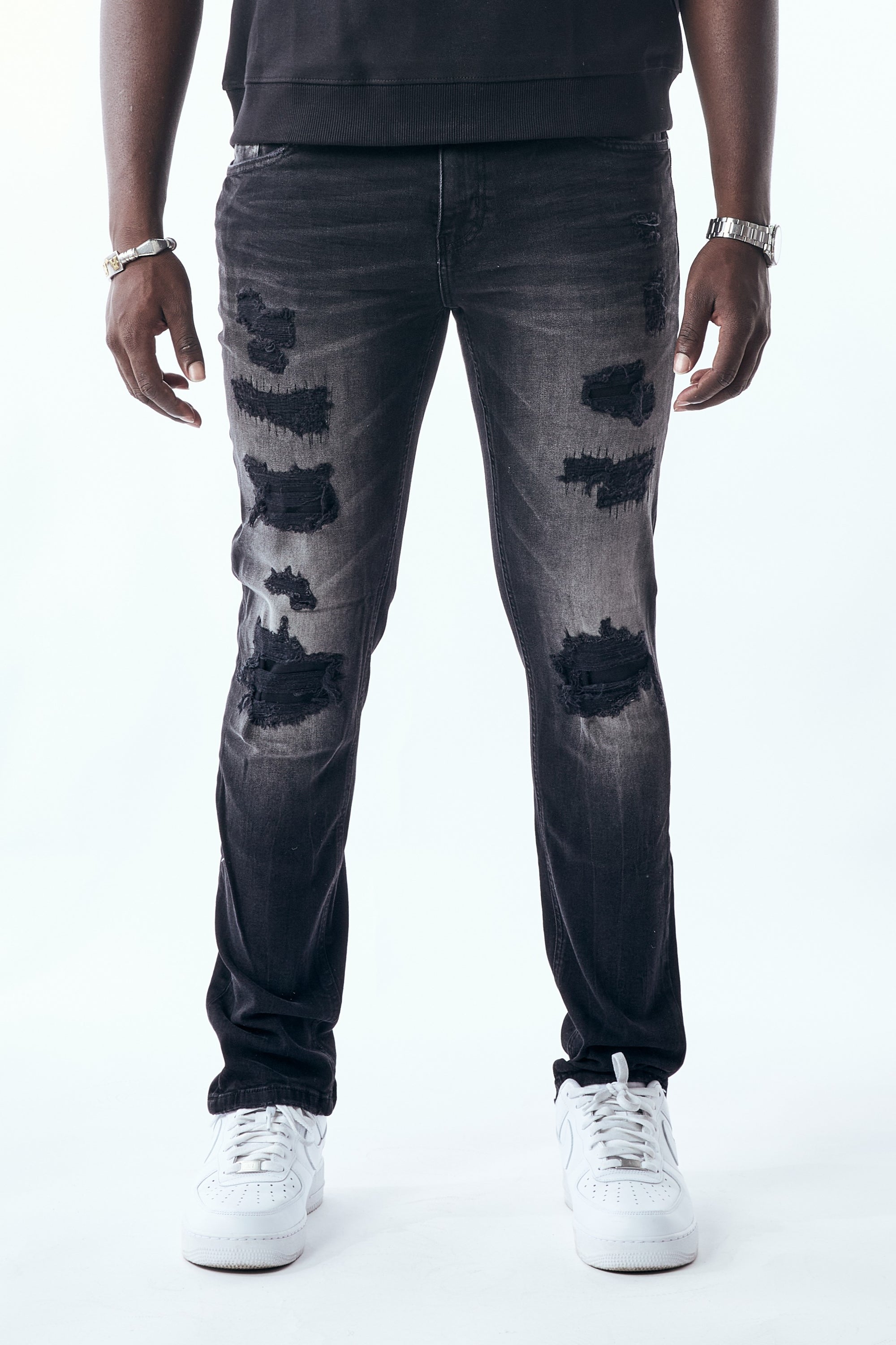 STACKED FIT - BLACK WASH
