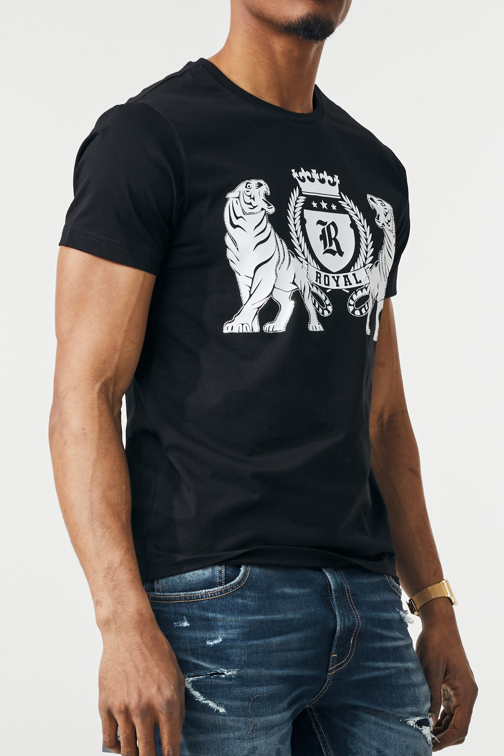 ROAR RHINESTONE - BLACK