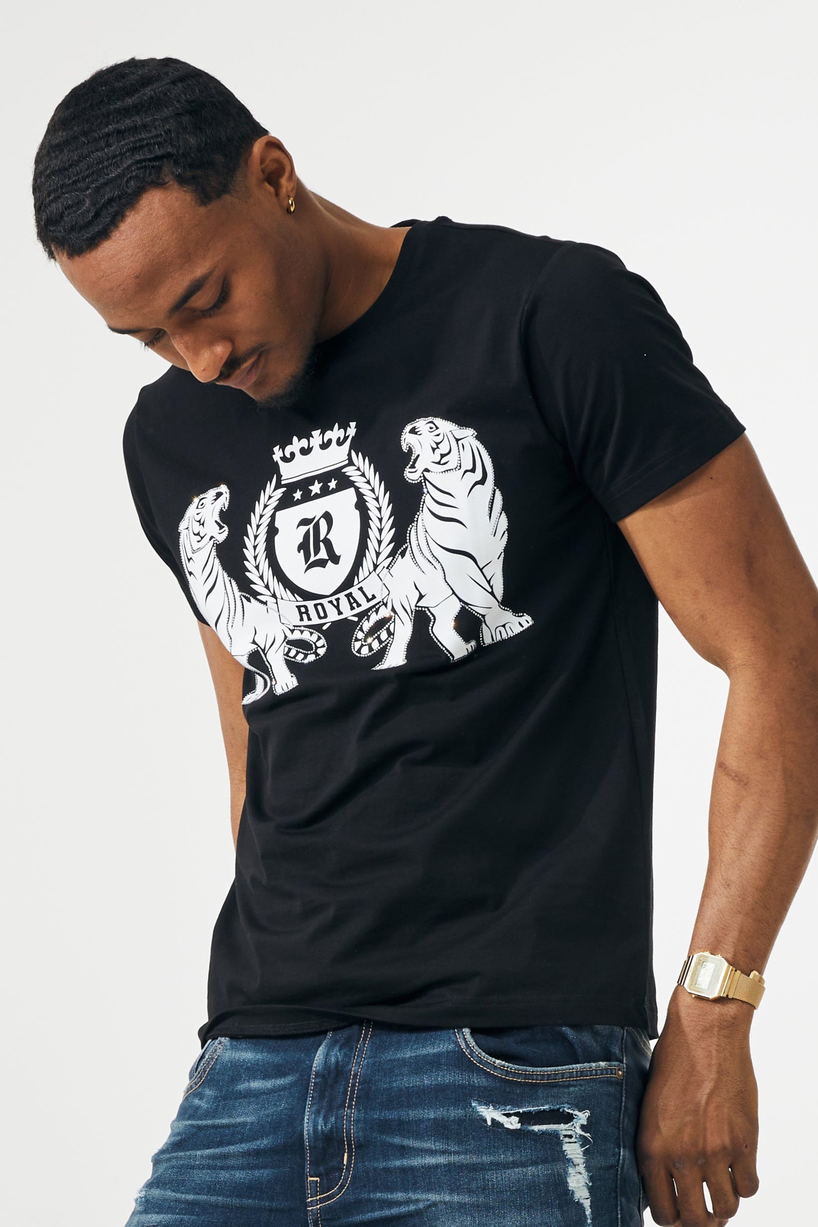 ROAR RHINESTONE - BLACK