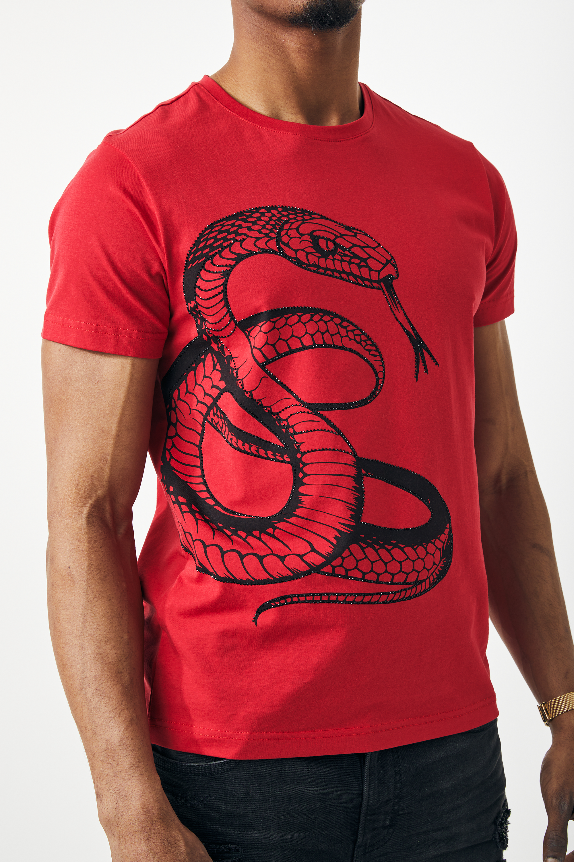 SNAKE RHIENSTONE - RED