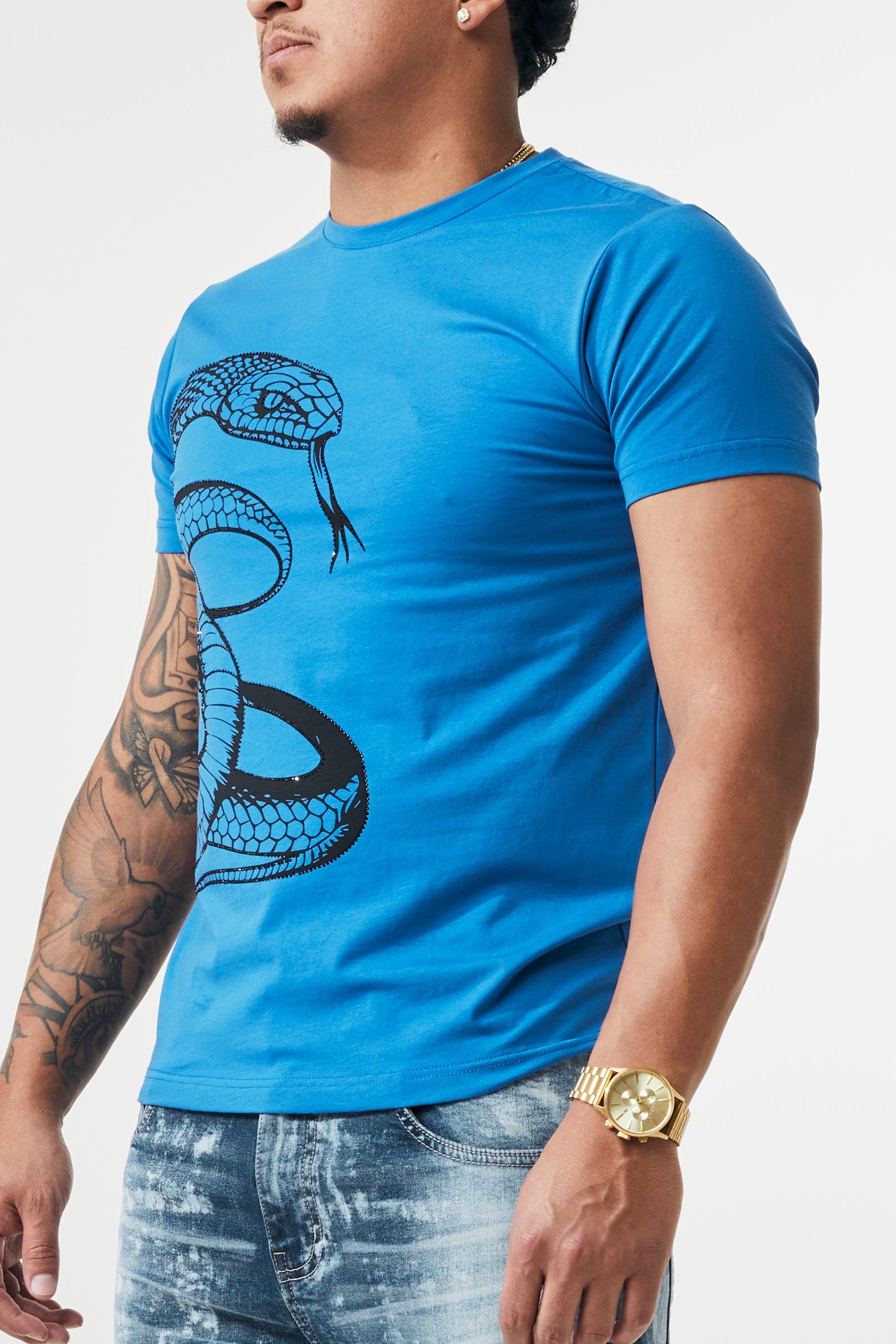 SNAKE RHINESTONE - ROYAL