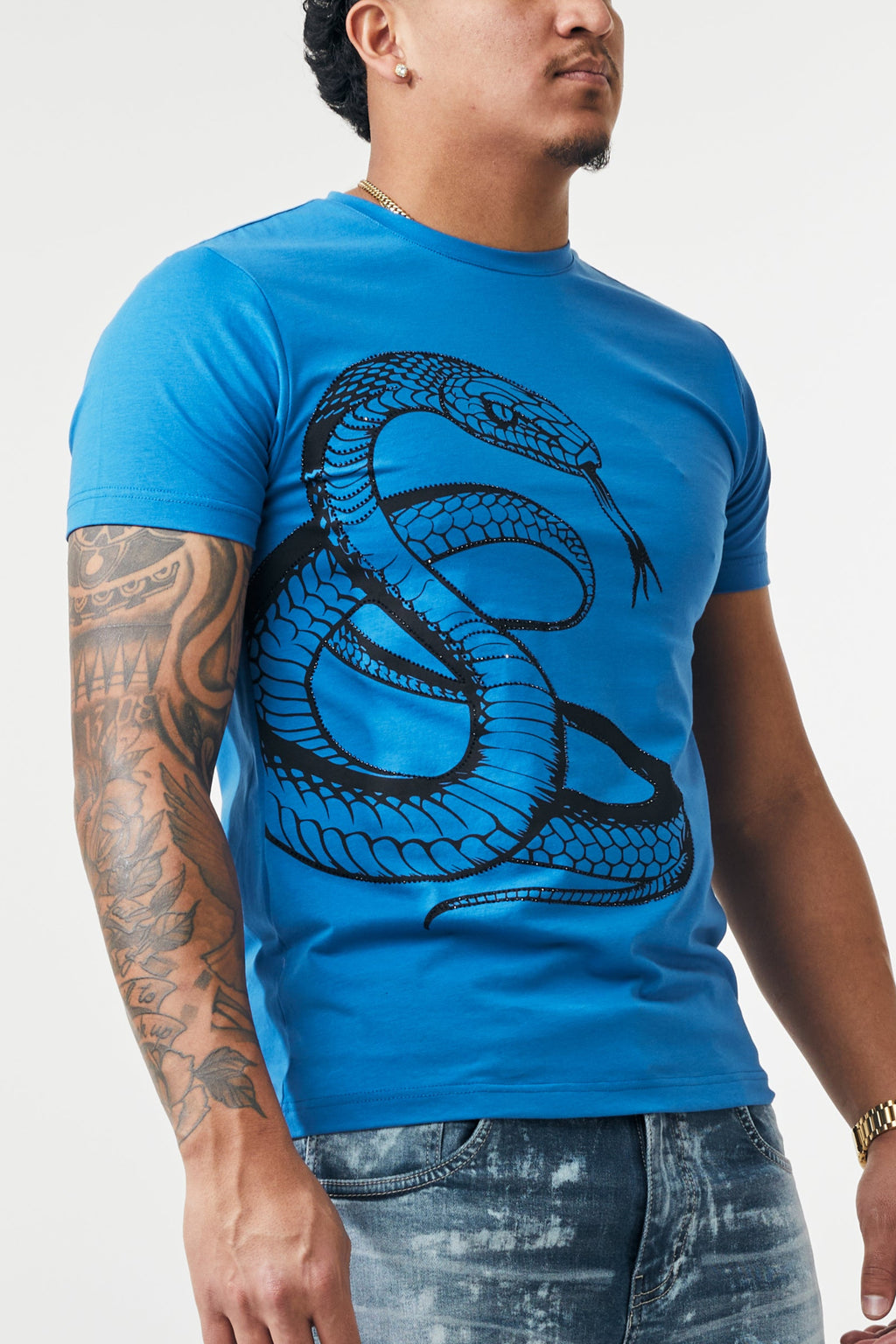 SNAKE RHINESTONE - ROYAL