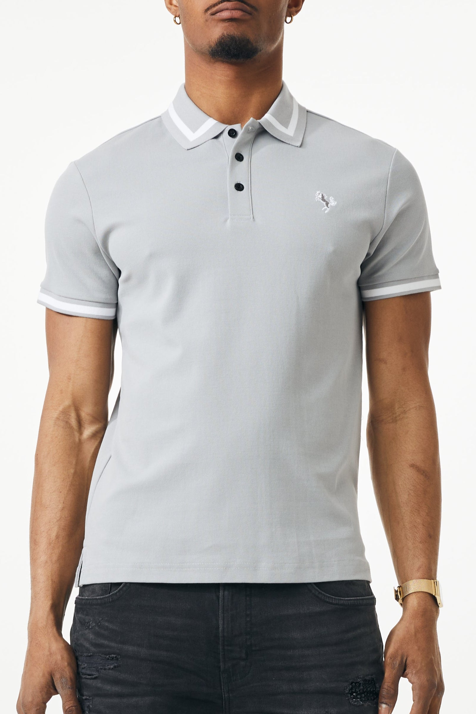 POLO SHIRTS - LIGHT GREY