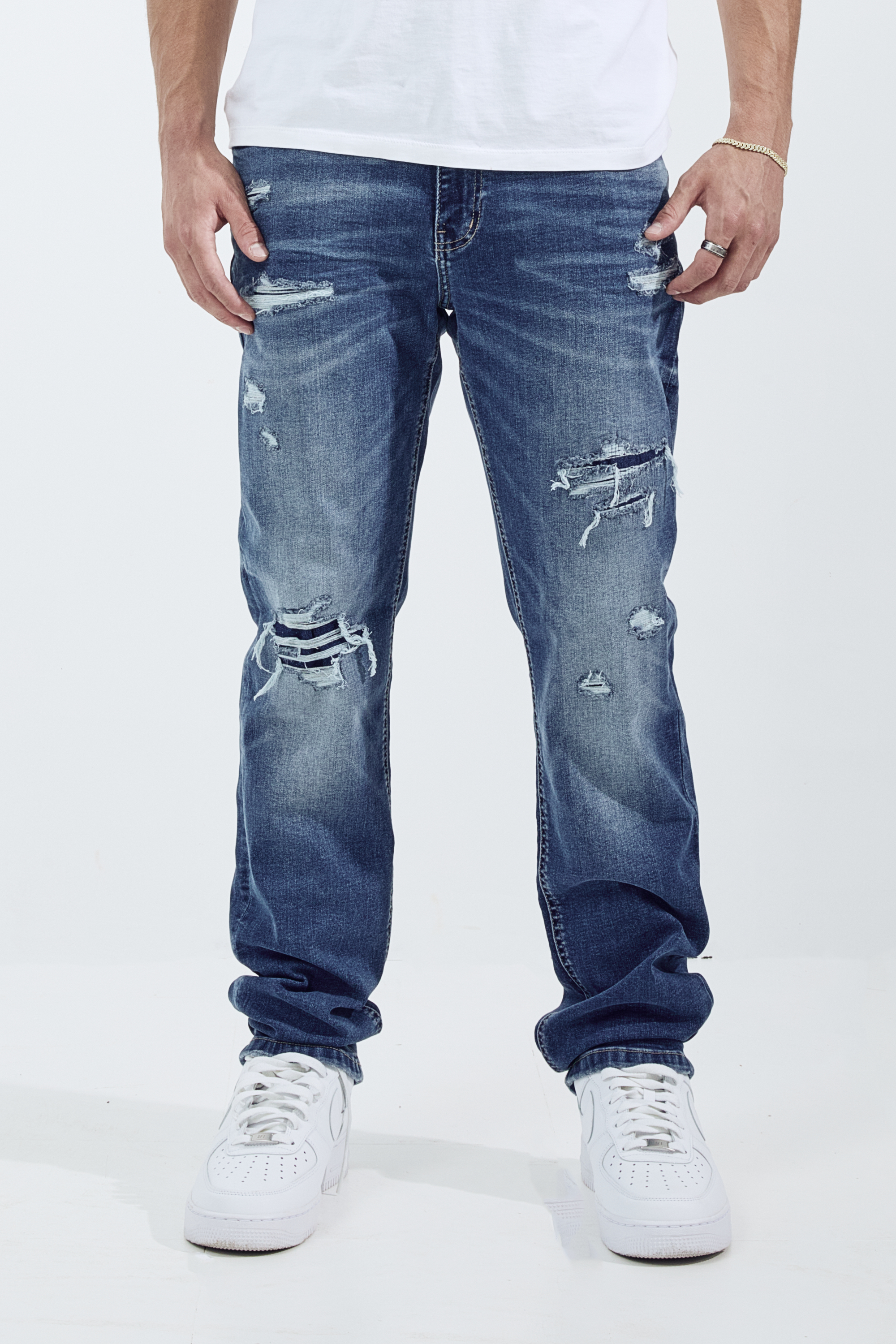 ATHLETIC FIT - MEDIUM BLUE