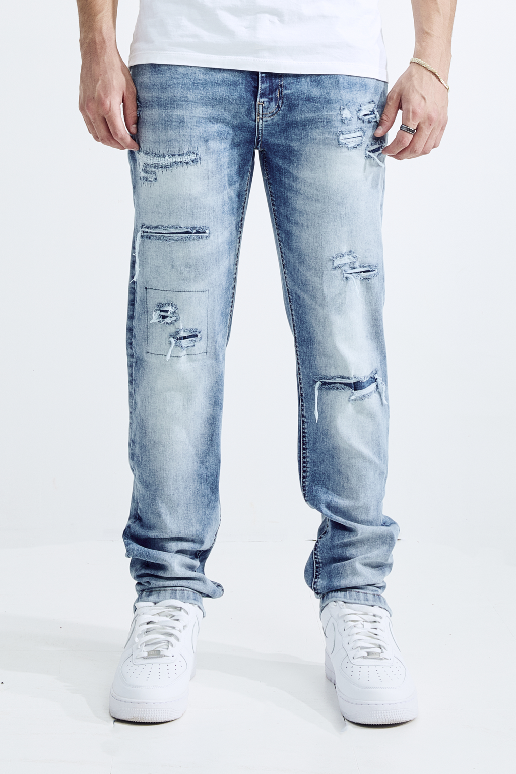 ATHELTIC FIT - STONE BLUE