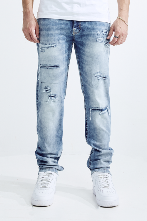 ATHELTIC FIT - STONE BLUE