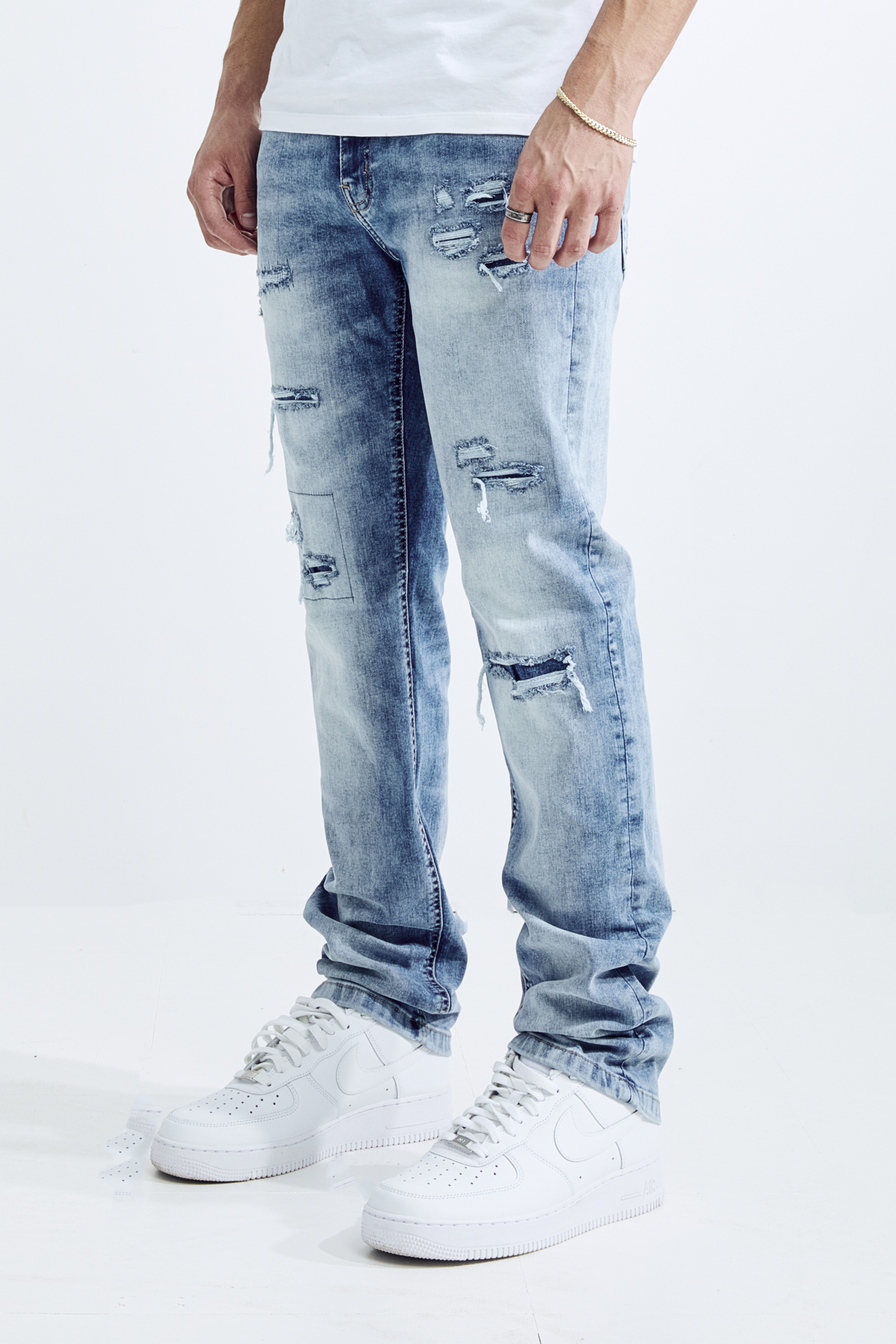 ATHELTIC FIT - STONE BLUE