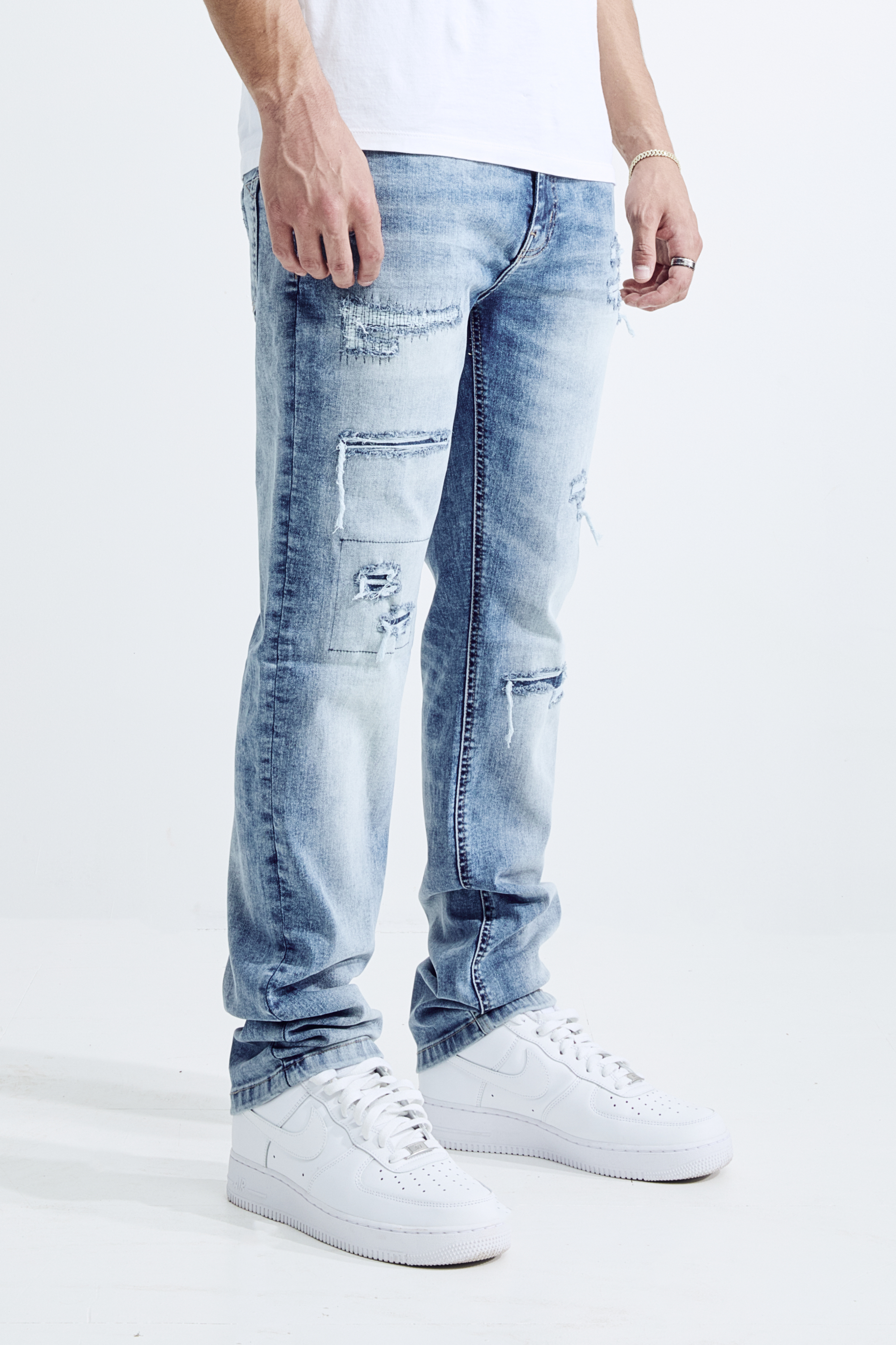 ATHELTIC FIT - STONE BLUE