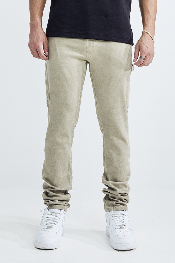OIL WASH CARPENTER - KHAKI