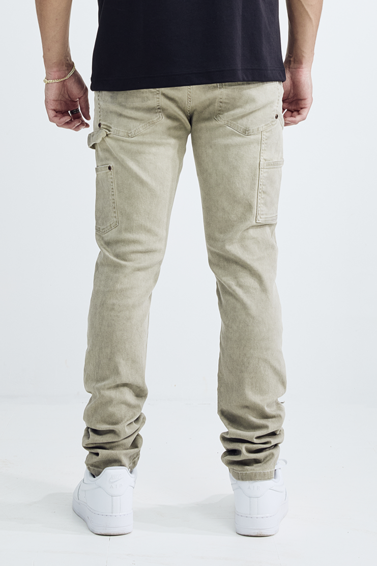 OIL WASH CARPENTER - KHAKI