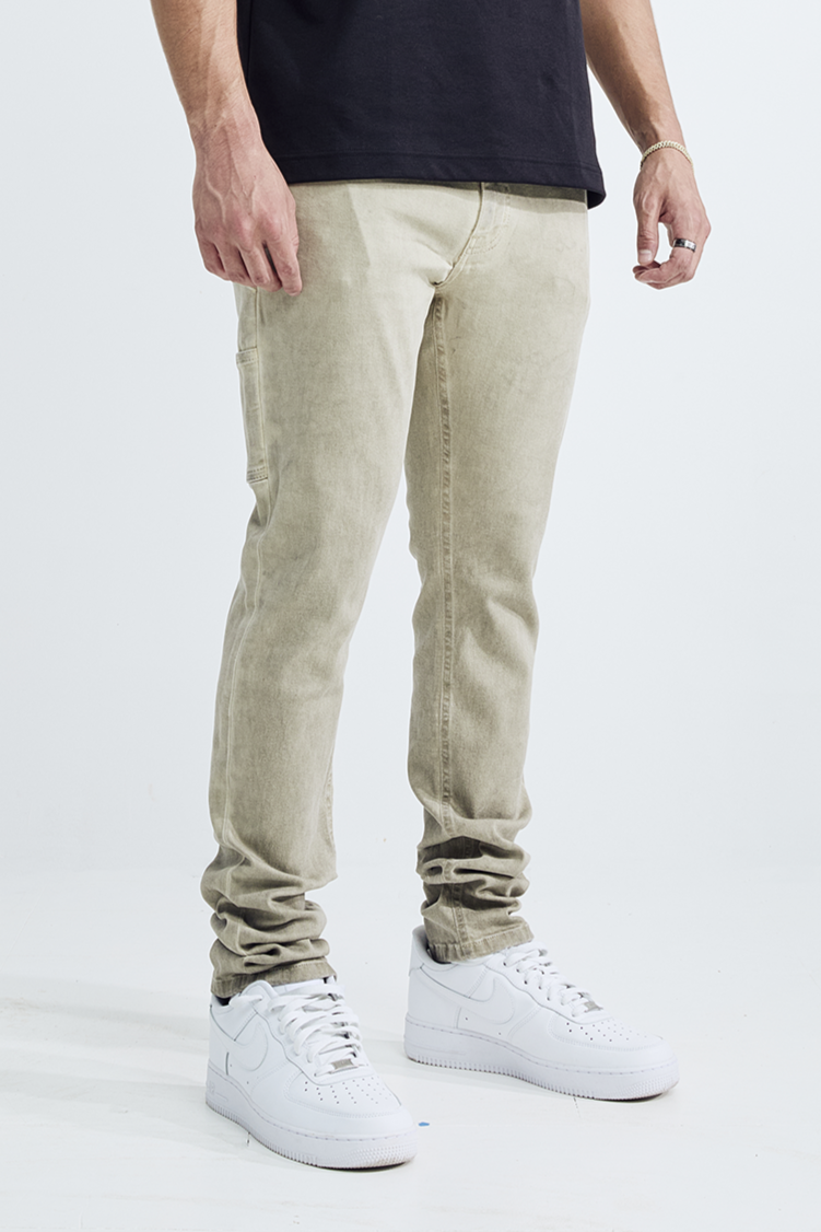 OIL WASH CARPENTER - KHAKI