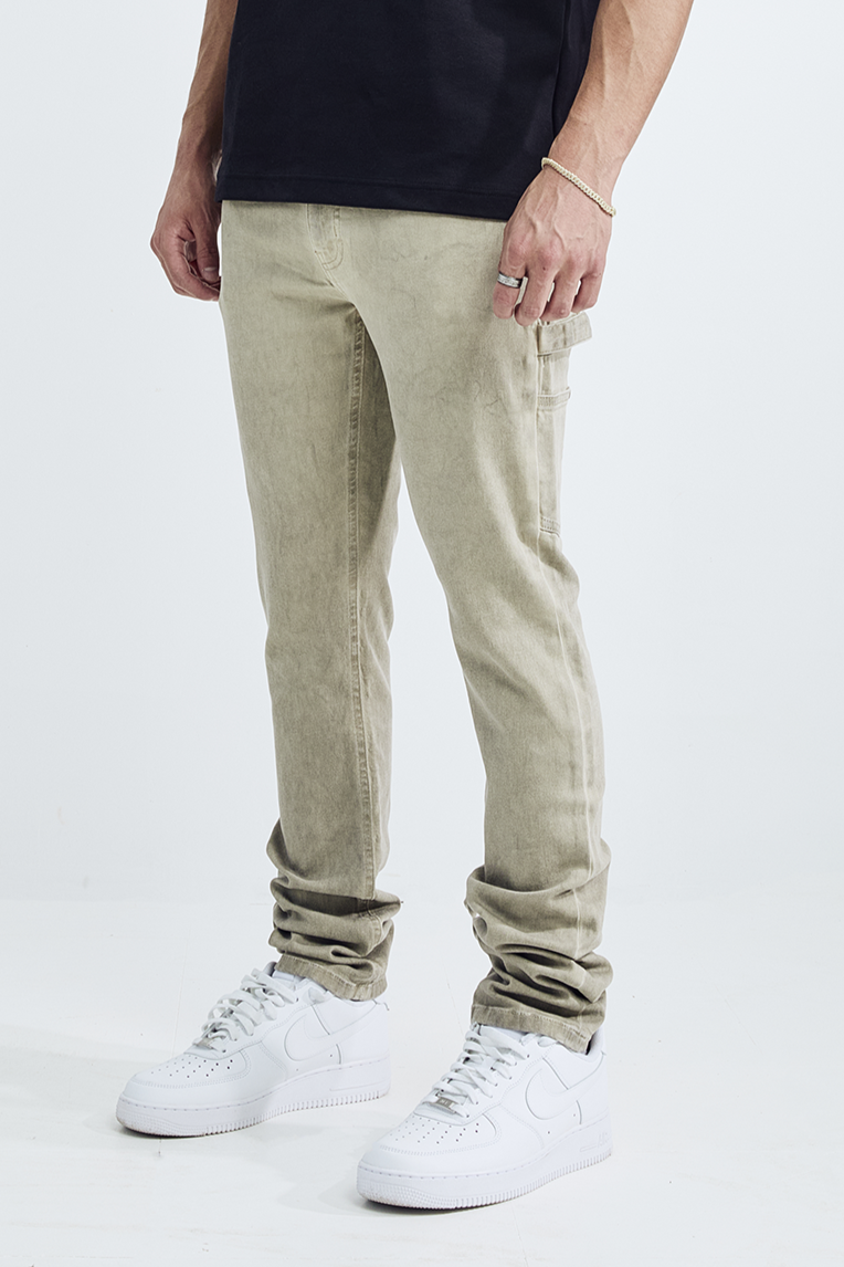 OIL WASH CARPENTER - KHAKI