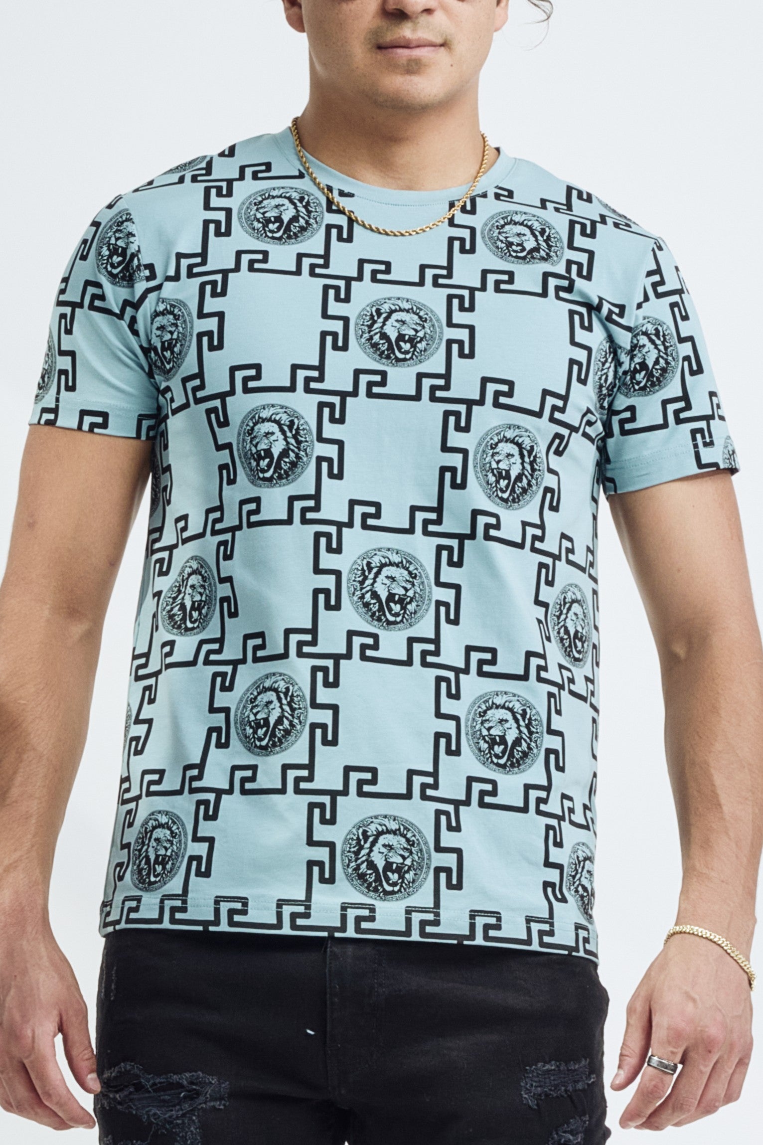 MOSAIC TEE - DARK TEAL