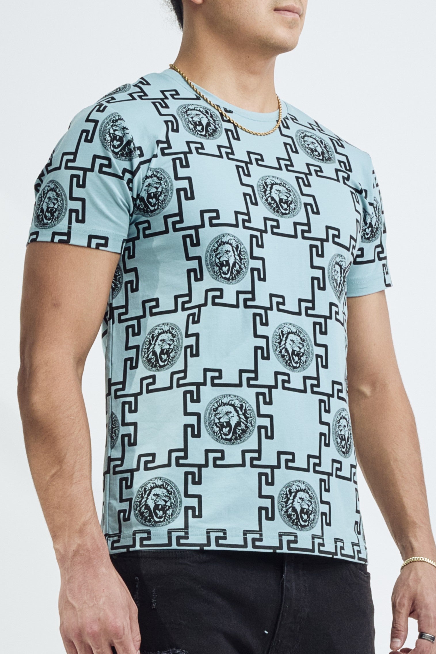 MOSAIC TEE - DARK TEAL