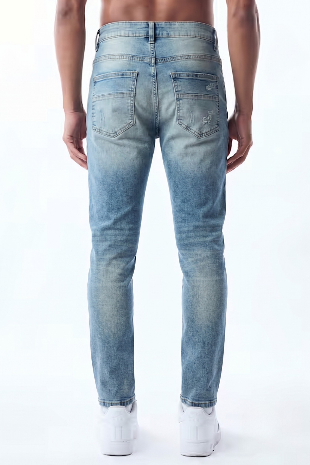 SLIM STRAIGHT JEAN - ICE MARBLE