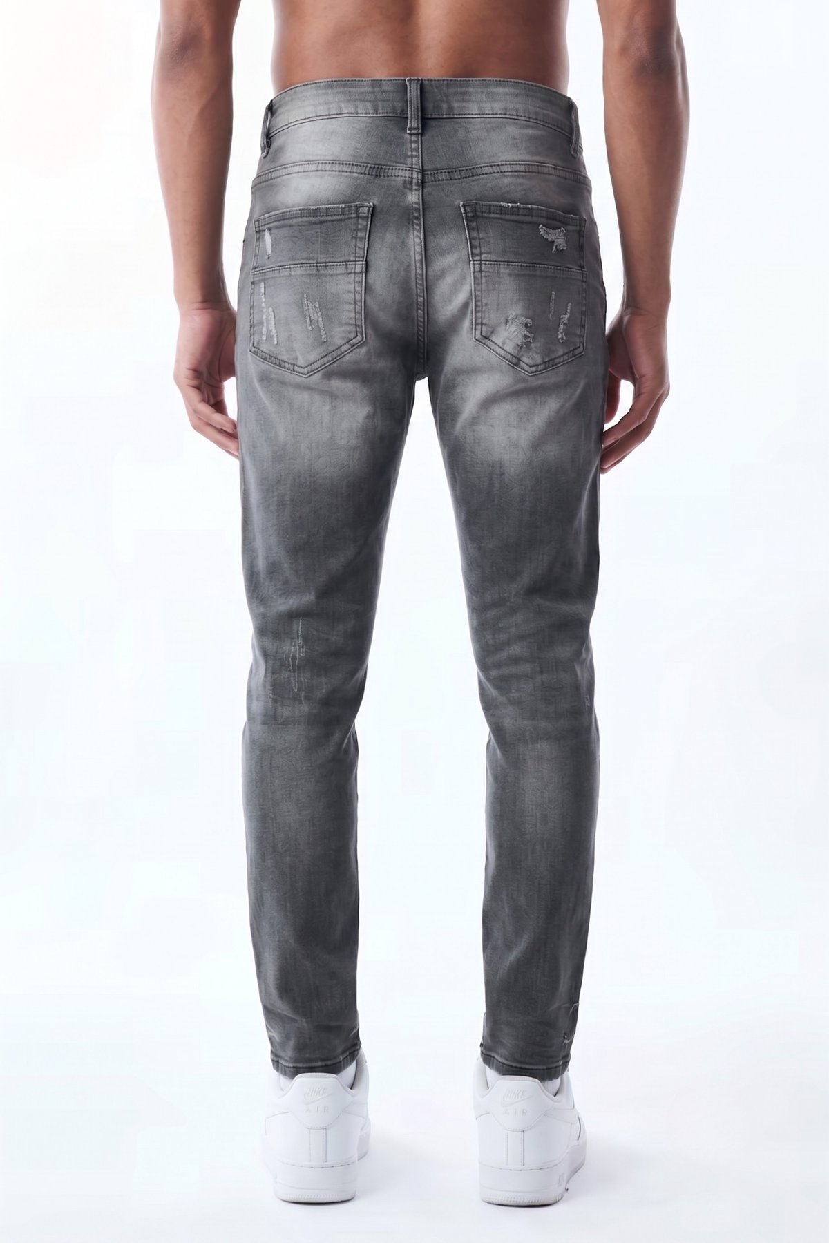 SLIM STRAIGHT JEAN - GREY