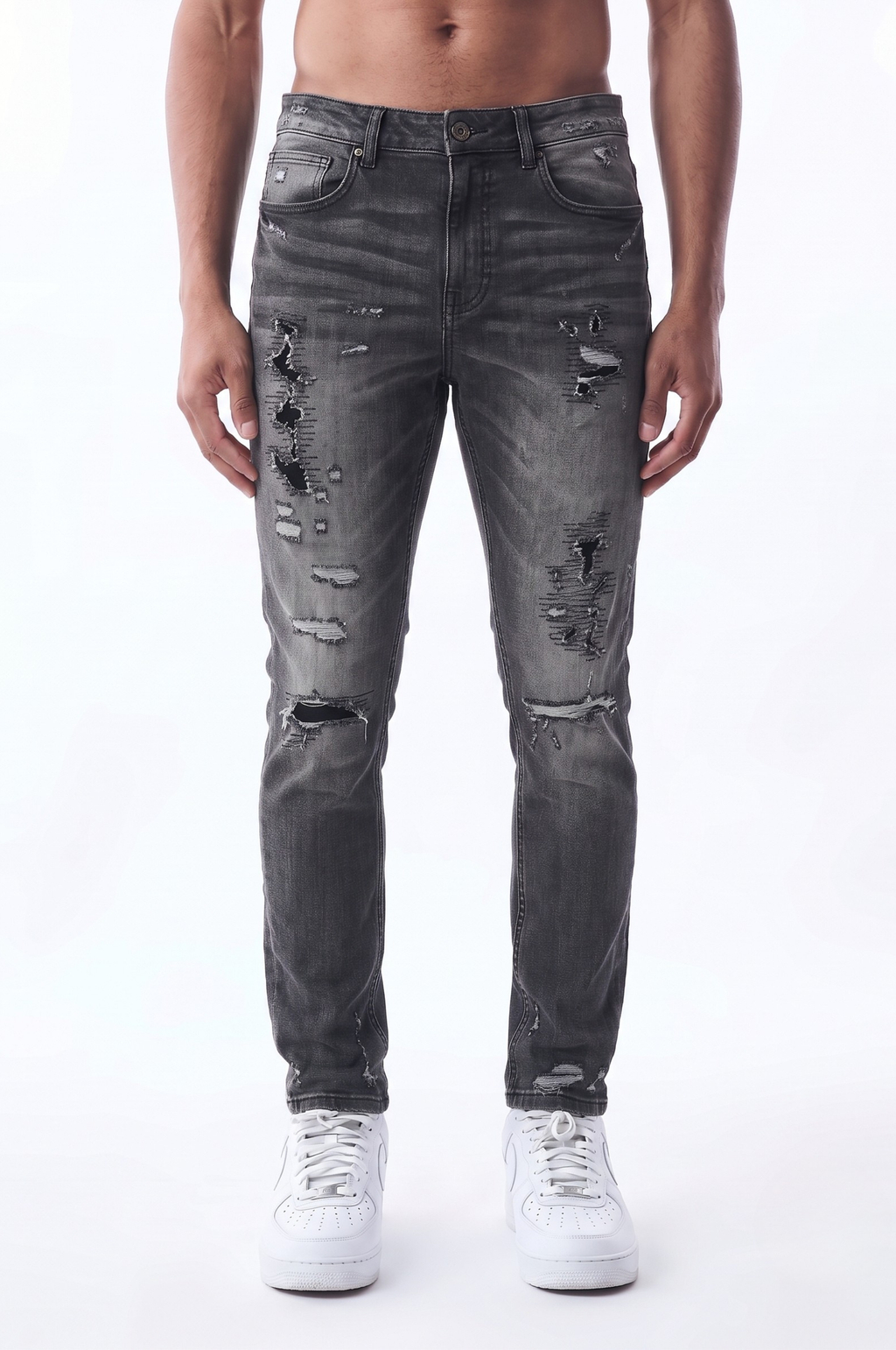 NEW SLIM STRAIGHT - DARK GREY