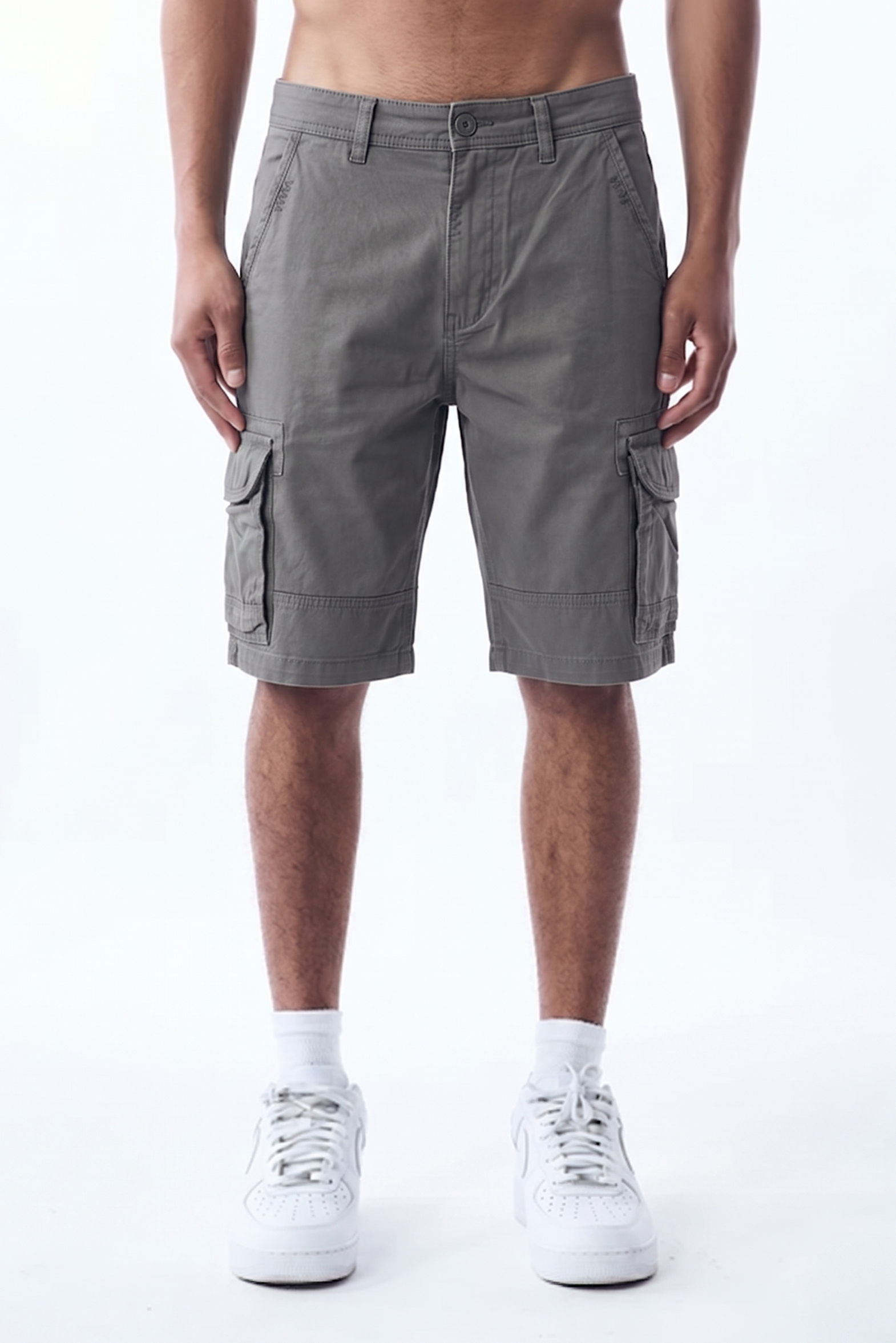 CARGO SHORTS - GREY