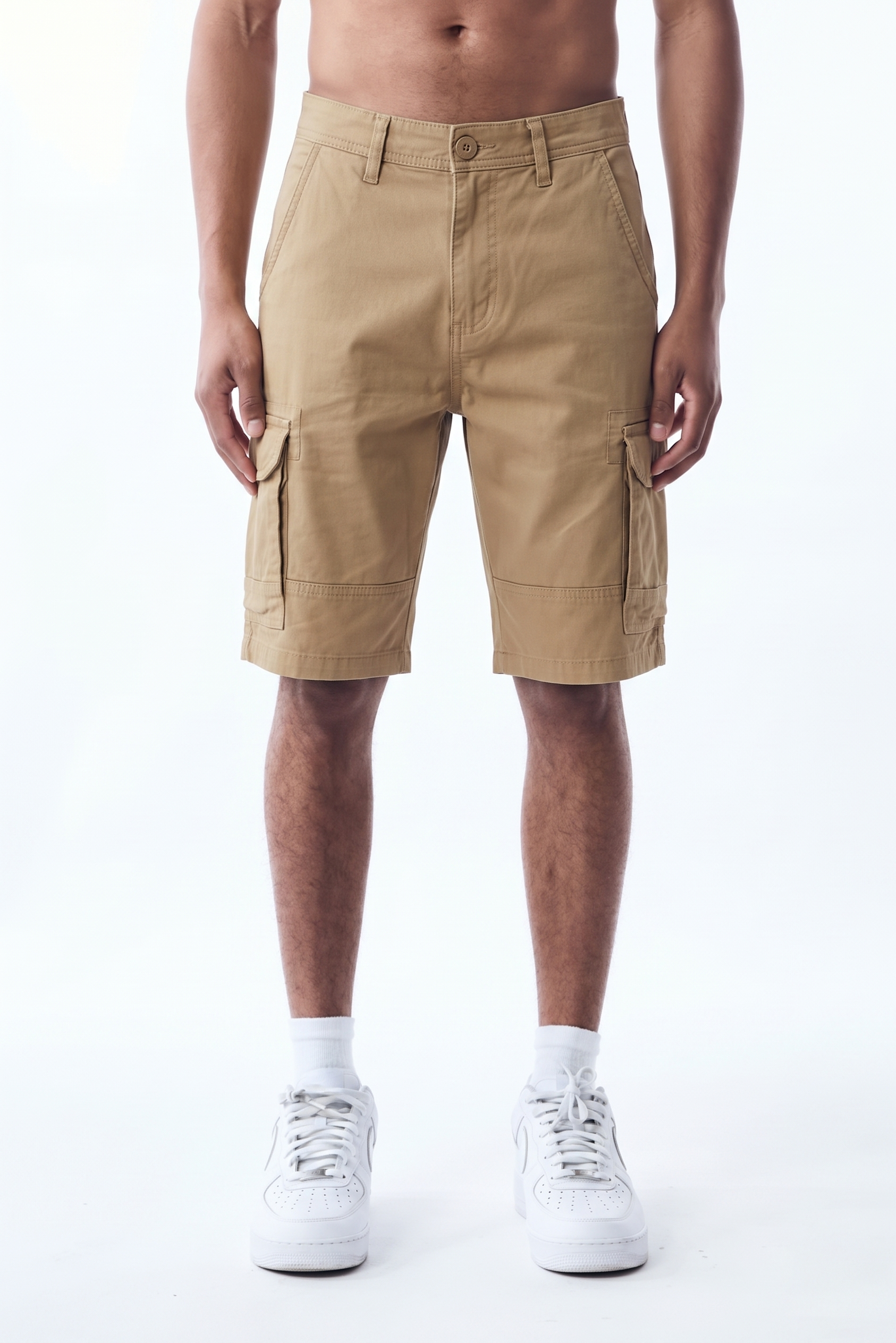 CARGO SHORTS - KHAKI