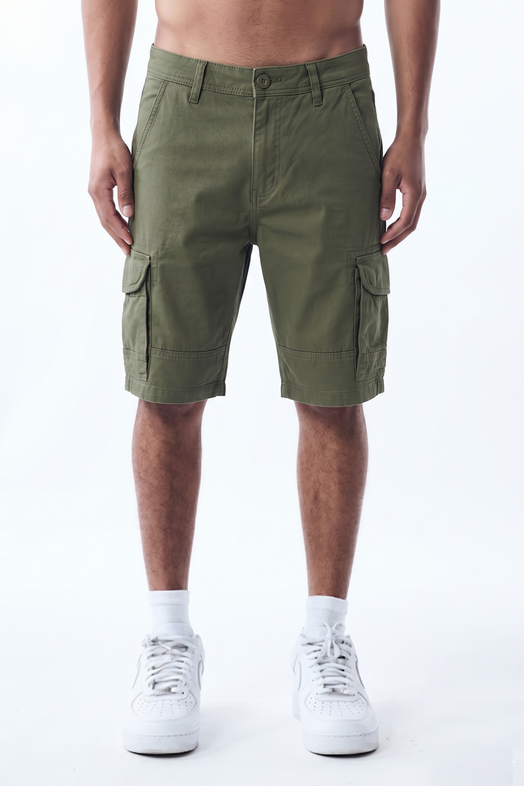 CARGO SHORTS - OLIVE