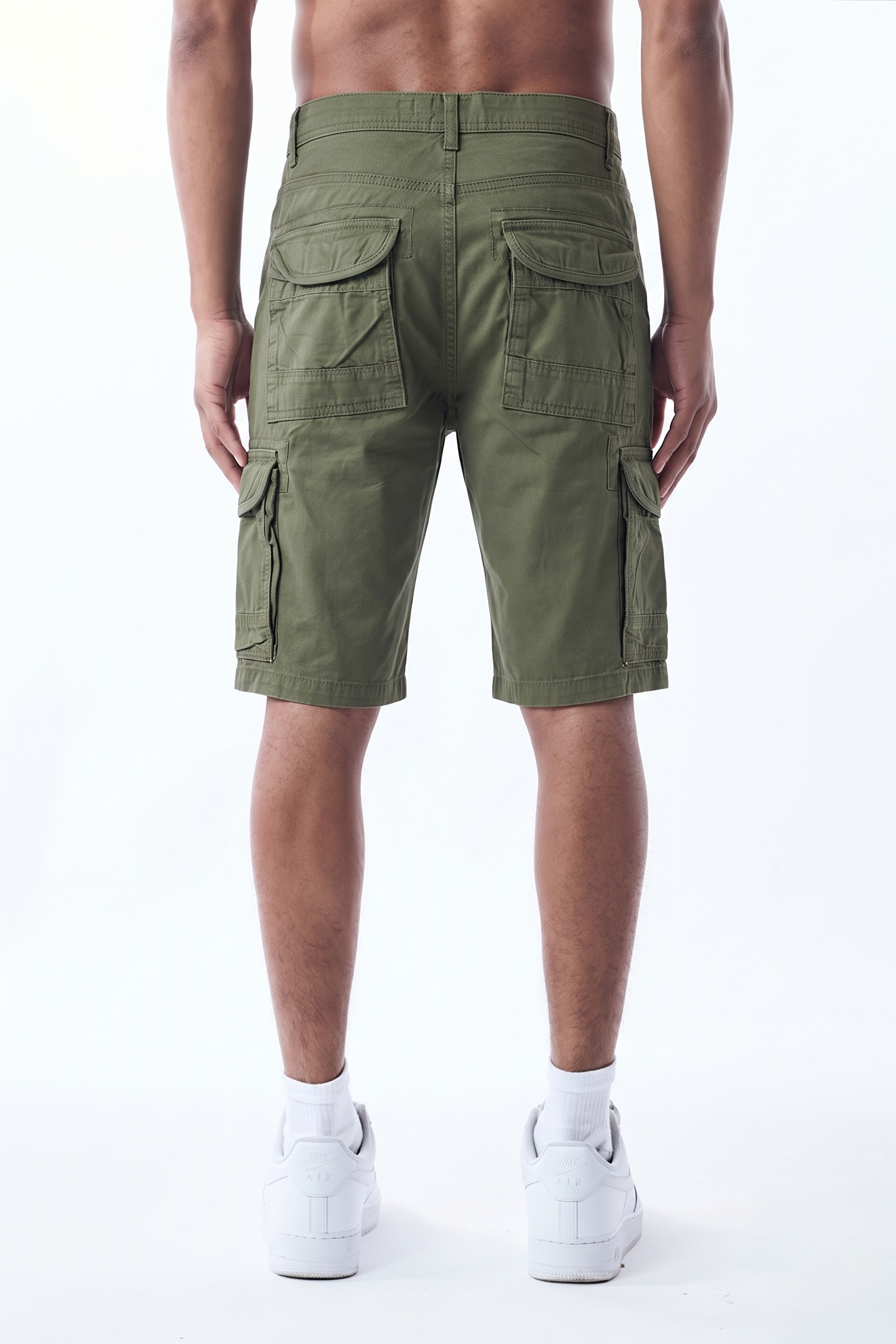 CARGO SHORTS - OLIVE