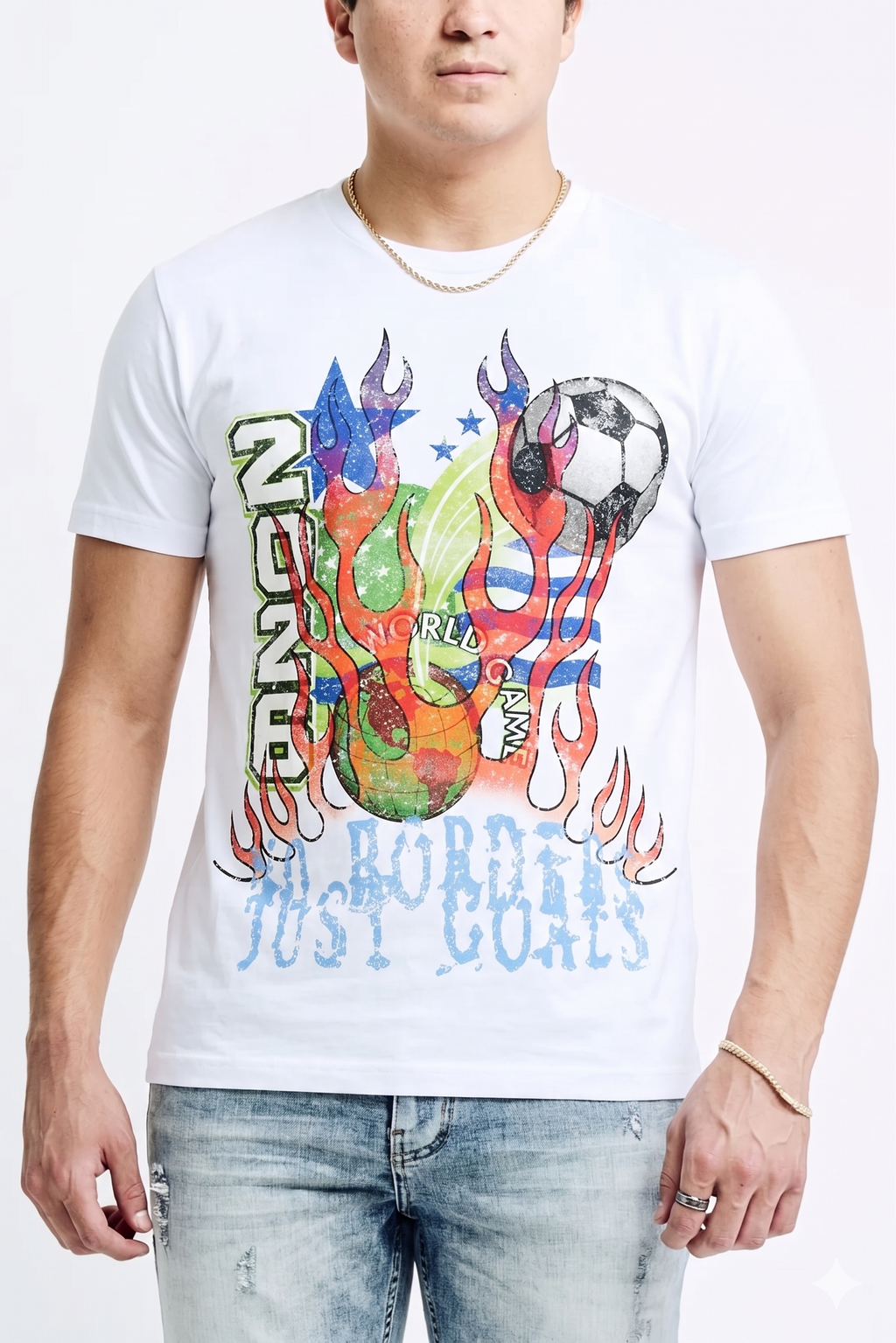 WORLD FOOTBALL TEE - WHITE