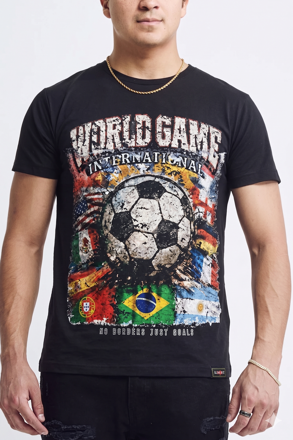WORLD GAME TEE - BLACK