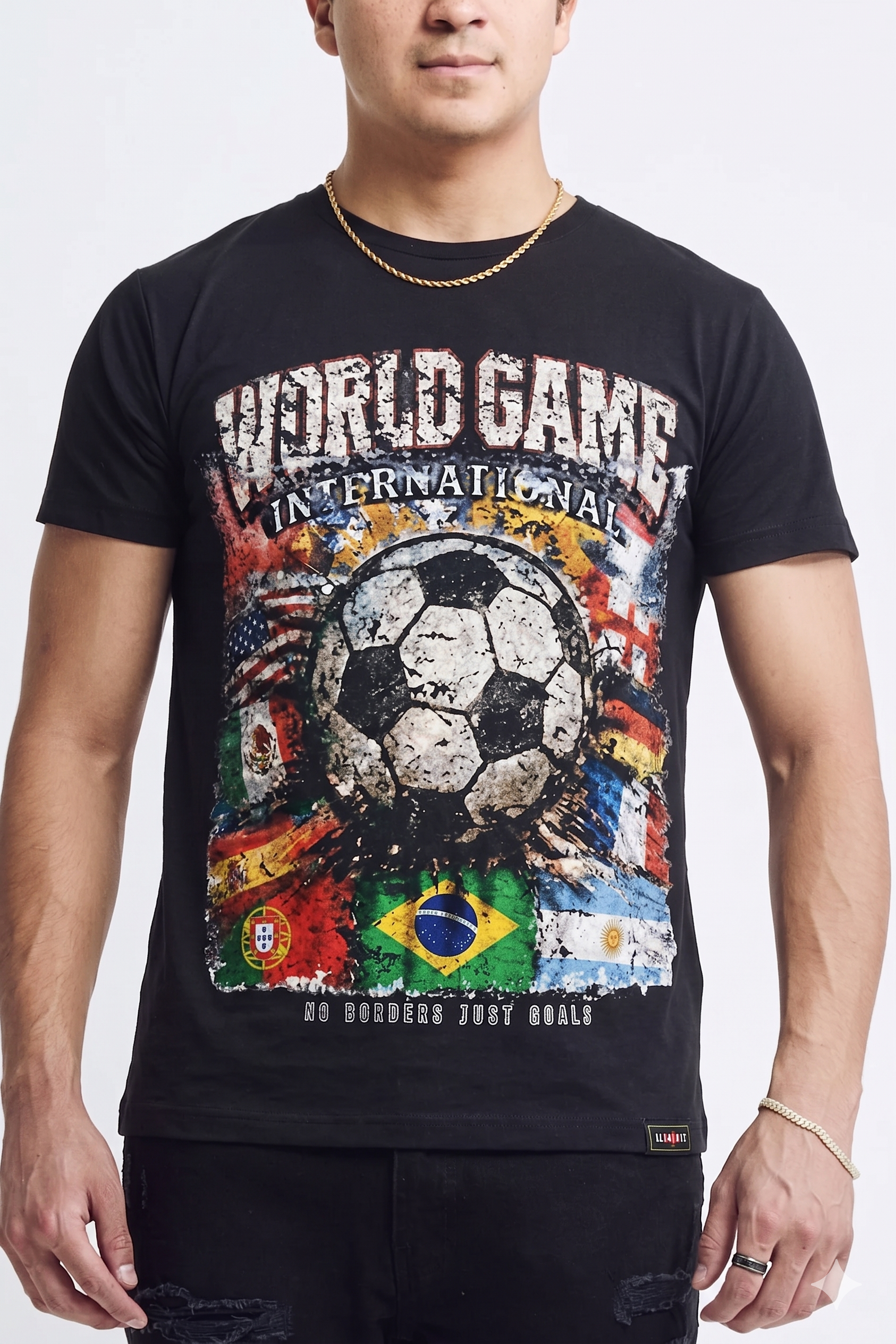WORLD GAME TEE - BLACK