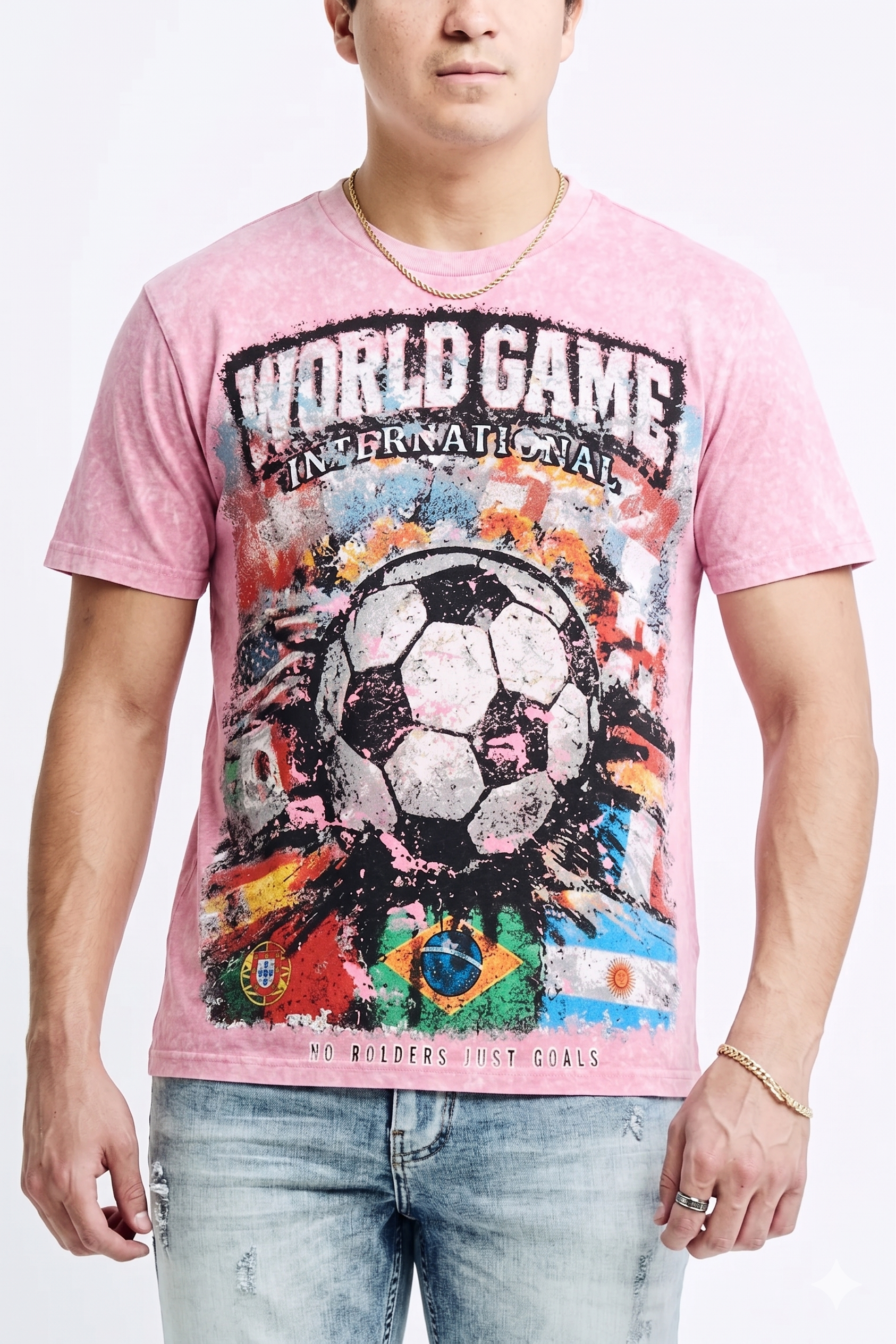 WORLD GAME TEE - PINK