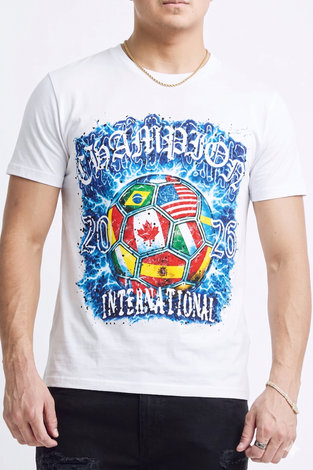 FOOTBALL TEE - WHITE