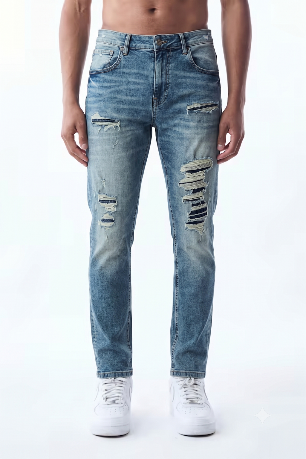 SLIM STRAIGHT JEAN - BLUE TINT