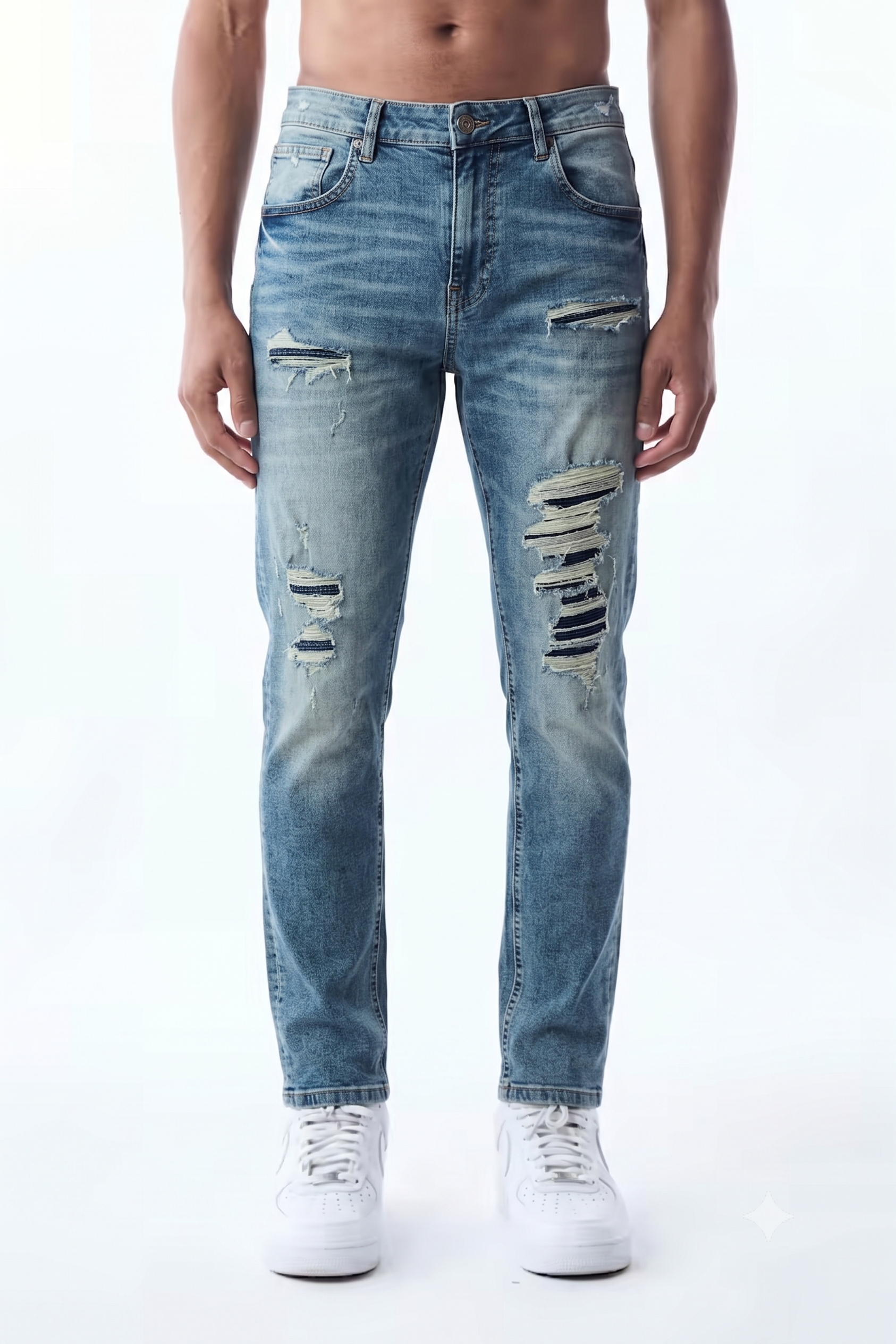 SLIM STRAIGHT JEAN - BLUE TINT