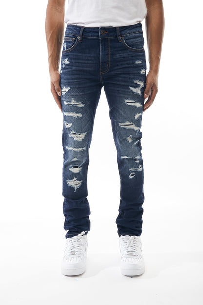 Ripped and Repaired Denim Jeans - M.Society