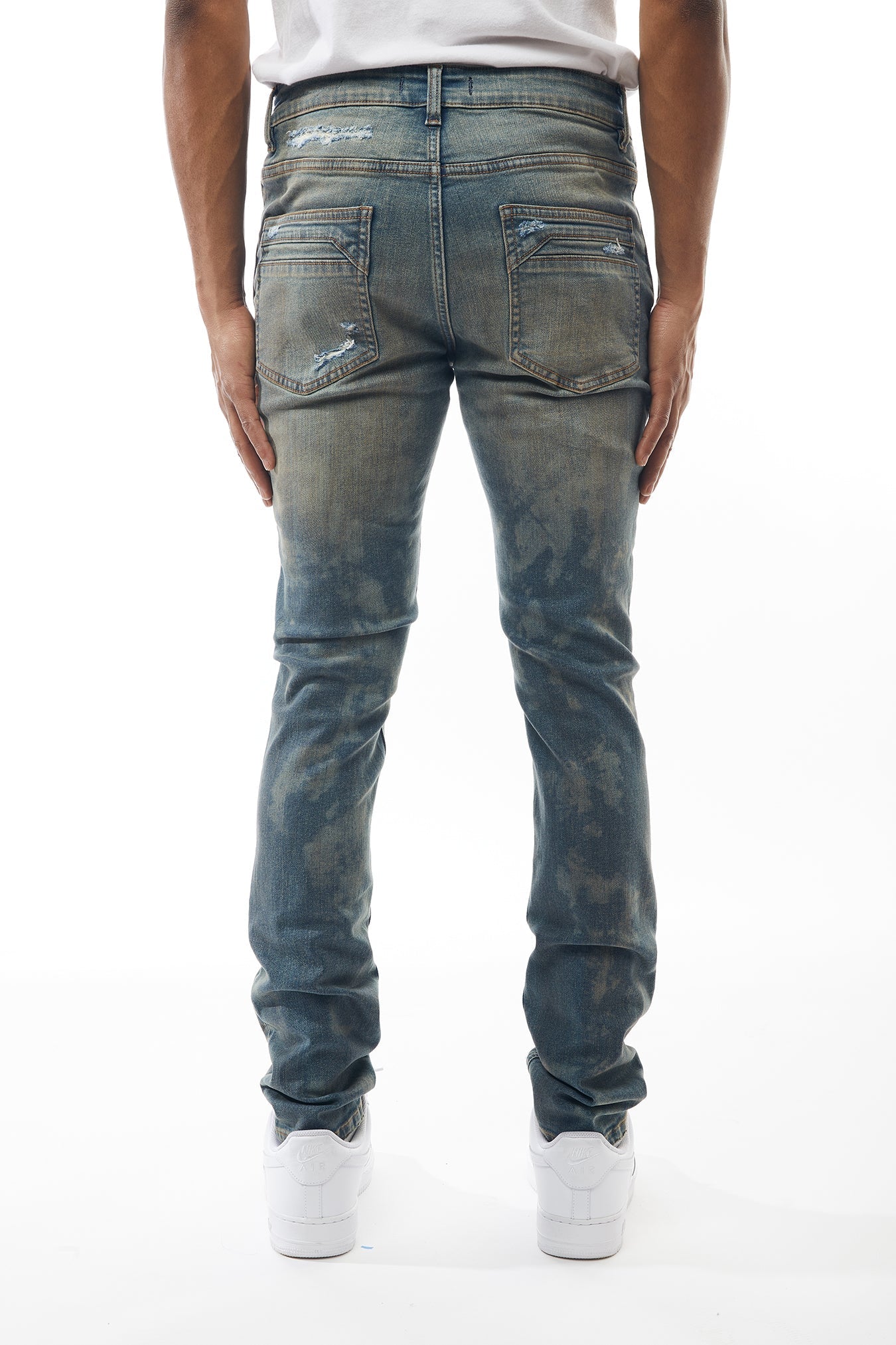 Ripped and Repaired Denim Jeans - M.Society