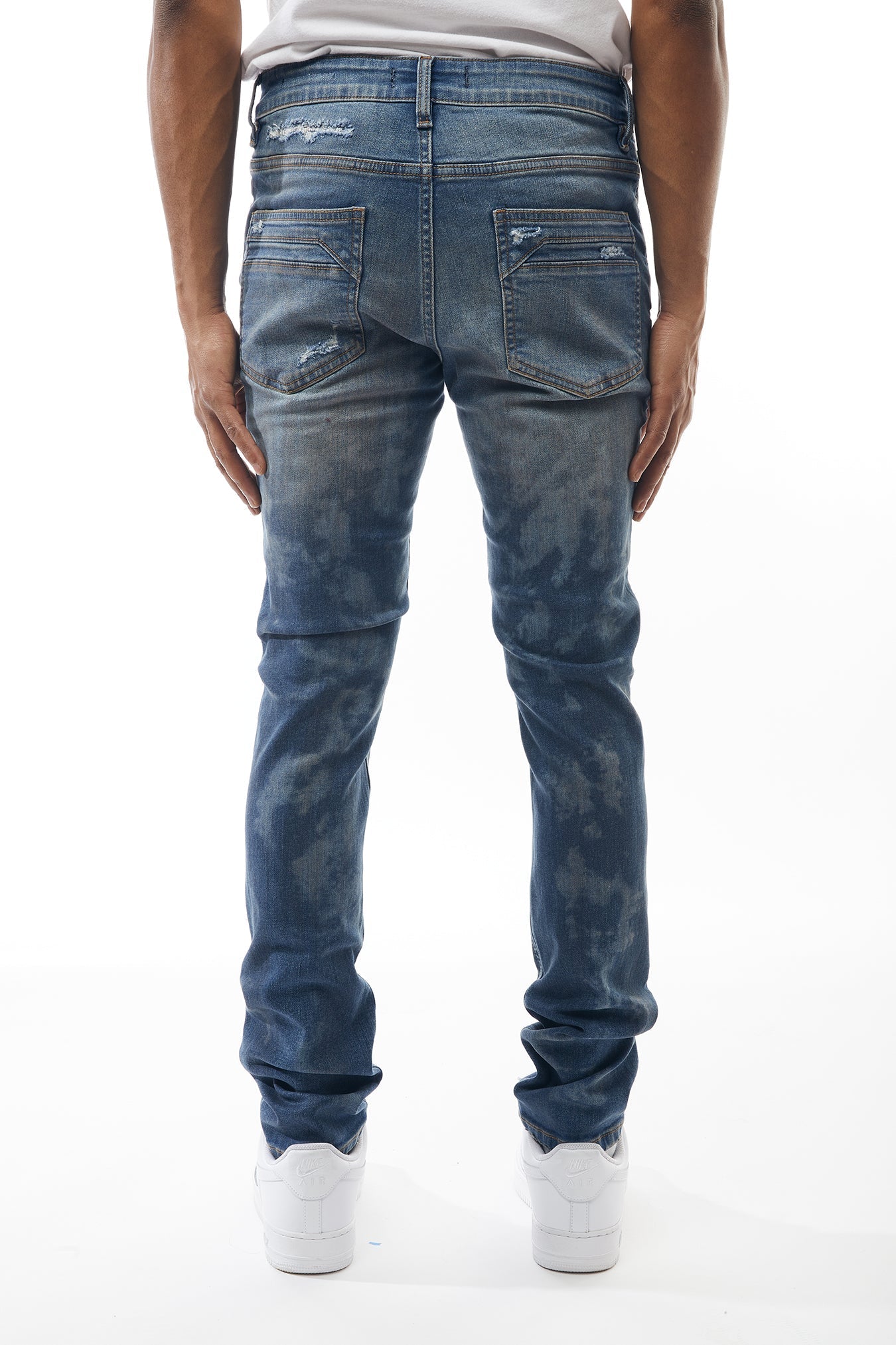 Ripped and Repaired Denim Jeans - M.Society