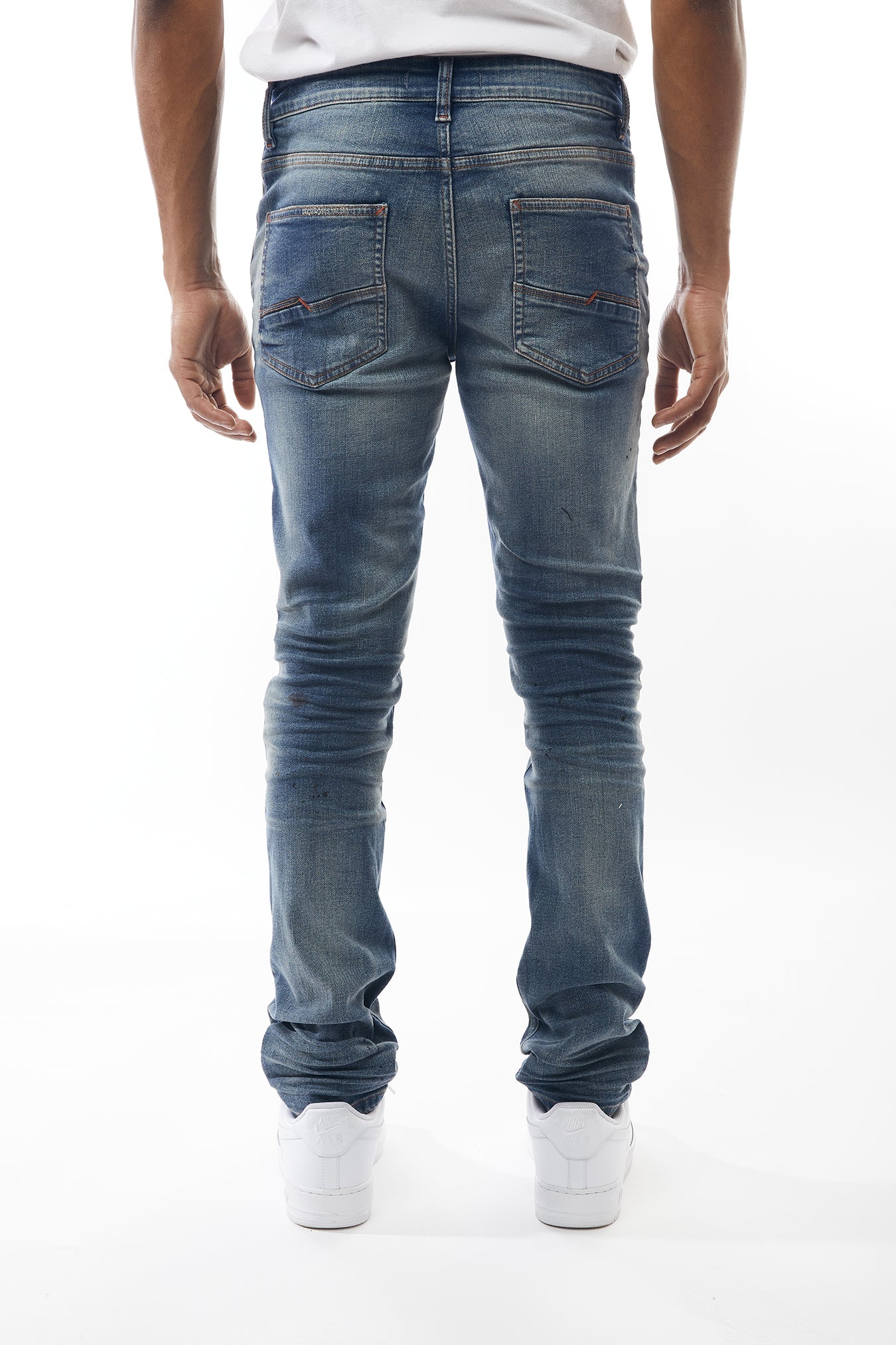 Ripped and Repaired Denim Jeans - M.Society